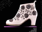 Begoña Cervera M 20a BOTIN BORDADO WHITE 